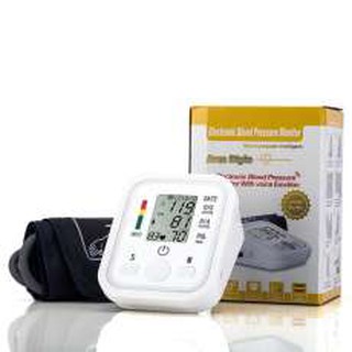 เครื่องวัดความดันแบบพกพา หน้าจอดิจิตอล Electronic Blood Pressure Monitor With voice Arm Style