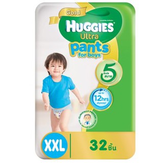 Huggies Ultra Gold แบบกางเกง ไซส์ XXL 32 ชิ้น สำหรับเด็กชาย