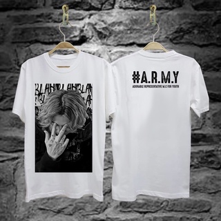 เสื้อยืดคอกลมเสื้อยืดผ้าฝ้าย UNISEX ARMY MOTIF BTS || เสื้อยืด สําหรับผู้ชาย || เสื้อยืดสุดเท่ || เสื้อยืด สําหรับผู้ชาย