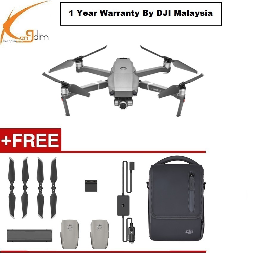 DJI Mavic 2 Zoom พร้อมชุดคอมโบ Fly More