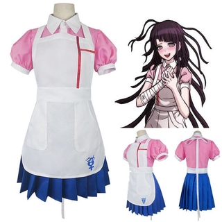 Dangan Ronpa 2 Danganronpa Mikan Tsumiki Dress Cosplay Costume Uniform Skirt #Anime