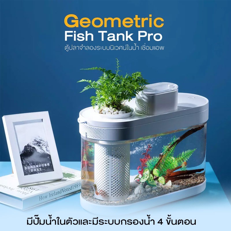 ทักแชทรับโค้ด พร้อมส่ง Geometry Fish Tank ตู้ปลาอัจฉริยะ พร้อมไฟ LED ...