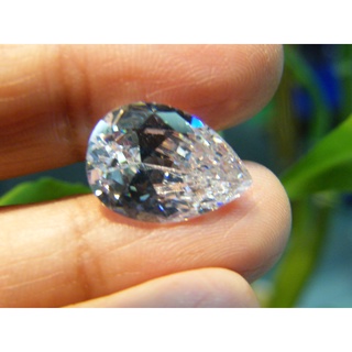 CZ คิวบิกเซอร์โคเนีย เพชรรัสเซีย Cubic Zirconia รูป.ทรงหยดน้ำ สีขาว WHITE American diamond stone DROP SHAPE WHIT