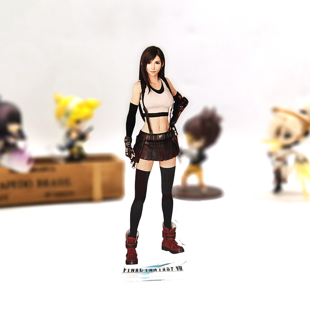 Final Fantasy VII FF7 Remake Tifa Lockhart B ของเล่นฟิกเกอร์ขาตั้งอะคริลิค