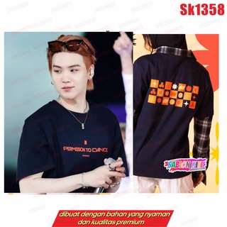 !! เสื้อยืด พิมพ์ลาย Bts SUGA SK1358 PERMISSION TO DANCE ON STAGE CONCERT PTD UNISEX