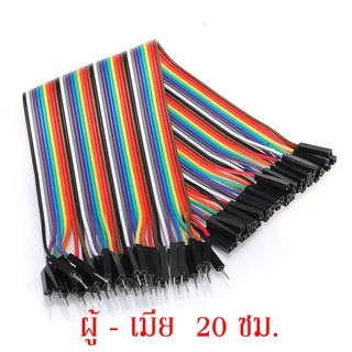 สายจัมป์ 20 ซม. มีให้เลือก 3 แบบ Jumper Wire 20cm.