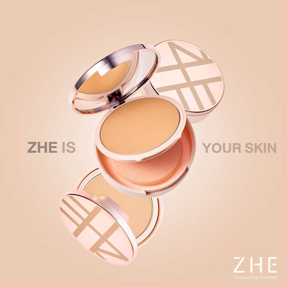 ZHE Foundation Powder แป้งผสมรองพื้น | Shopee Thailand
