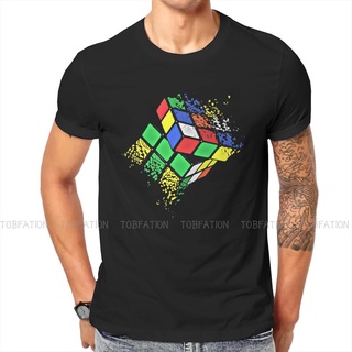 เสื้อยืดแขนสั้น พิมพ์ลายกราฟฟิค Magic Cube คุณภาพสูง สไตล์ฮาราจูกุ แฟชั่นฤดูร้อน สําหรับผู้ชายสามารถปรับแต่งได้