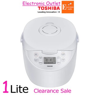 Clearance TOSHIBA หม้อหุงข้าว 1 ลิตร รุ่น RC-B10A(W) สีขาว