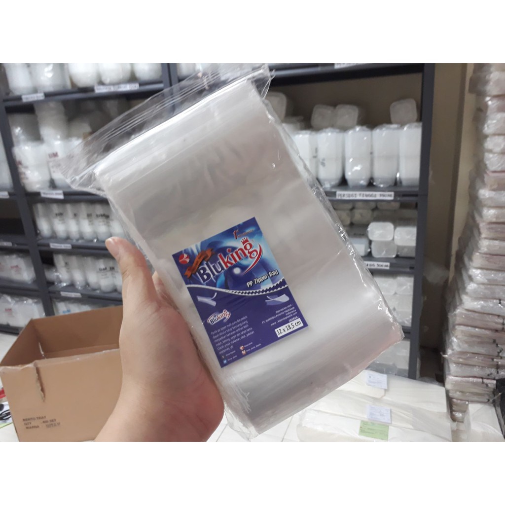คลิปหนีบพลาสติก PP ใส 12X18.5CM - 50 ไมครอน 100 ชิ้น