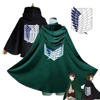 เสื้อคลุมคอสเพลย์ Attack On Titan Cape Wings Of Liberty Legion Flag สําหรับผู้หญิงผู้ชาย