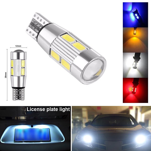 MATA T10 ไฟ LED Dusk ไฟเลี้ยวเงียบ T10 Canbus ไฟ LED 10 ตา