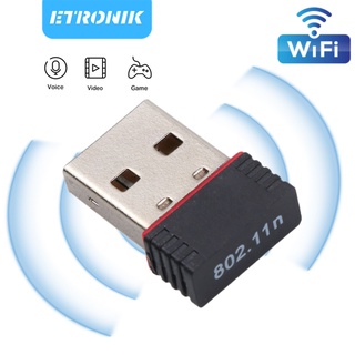 ETRONIK ตัวรับ WIFI  Mini Wifi USB 2.0  Wireless Mini Wifi Adapter ตัวรับสัญญาณWIFI ตัวรับ WIFI 802.11N 600Mbps