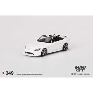 MINI GT 1/64 No.349 Honda S2000 (AP2) Type S Grand Prix White