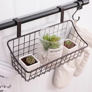 🗑️ ตะกร้าแขวนของ สไตล์มินิมอล ตะกร้าเก็บของแบบแขวน วัสดุเหล็ก