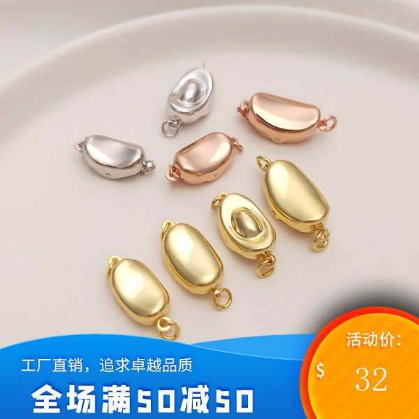 [ร้านผู้ผลิตเครื่องประดับ DIY] [หัวเข็มขัด] ชุดหัวเข็มขัดมุกชุบด้วยไฟฟ้าสูญญากาศหัวเข็มขัดหัวเข็มขัด