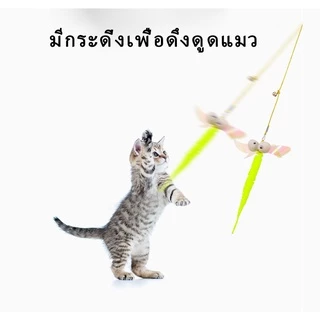 🐱ของเล่นแมวยืดได้ ไม้ของเล่นแมว แคทมิ้นท์ ที่ห้อยประตูล่อแมว ไม้ตกแมว ไม้ล่อแมว