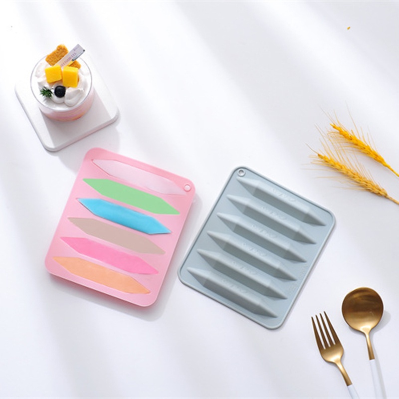 Top 6-in-1 Crayon Molds รูปดินสอหัตถกรรมแม่พิมพ์สําหรับเด็ก DIY สําหรับ Palm Grip Crayon