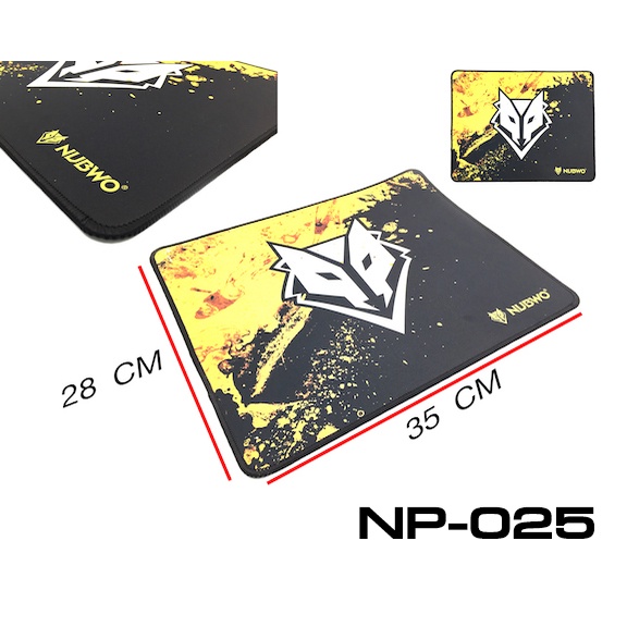 Nubwo NP-025/NP-026/NP-027/NP-029  Mouse Pad Speed (กว้าง35cmXสูง28cmXหนา4มม) แผ่นรองเม้าส์สำหรับเล่