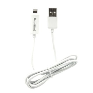 kaisiking สายชาร์จ LED USB Data Cable (สีขาว)