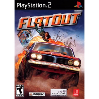 FlatOut PS2 แผ่นเกมส์ps2 เกมเพล2 แผ่นplay2