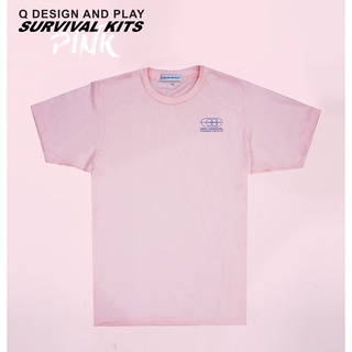 (Q DESIGN AND PLAY) Pink New Normal T-Shirt เสื้อยืด New Normal สีชมพู