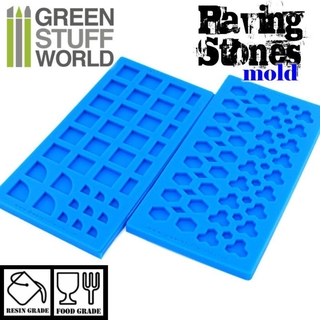 Green Stuff World Silicone molds - Paving stones