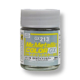 GX213 Mr.Metallic Color White Silver 18ml สีเมทัลลิก