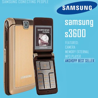 โทรศัพท์มือถือซัมซุง SAMSUNG S3600i  (สีทอง) มือถือฝาพับ  ใช้ได้ทุกเครื่อข่าย 3G/4G จอ 2.2นิ้ว โทรศัพท์ปุ่มกด  ภาษาไทย