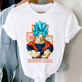 【🔥🔥】เสื้อยืดลําลอง แขนสั้น พิมพ์ลายการ์ตูน Dragon Ball Monkey King สไตล์ฮาราจูกุ สําหรับผู้ชาย Y2k