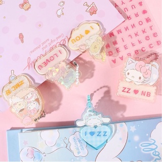 ꒰ พร้อมส่ง♡ ꒱​ 💟Sanrio Name tag keyring ป้ายชื่อซานริโอ้💟