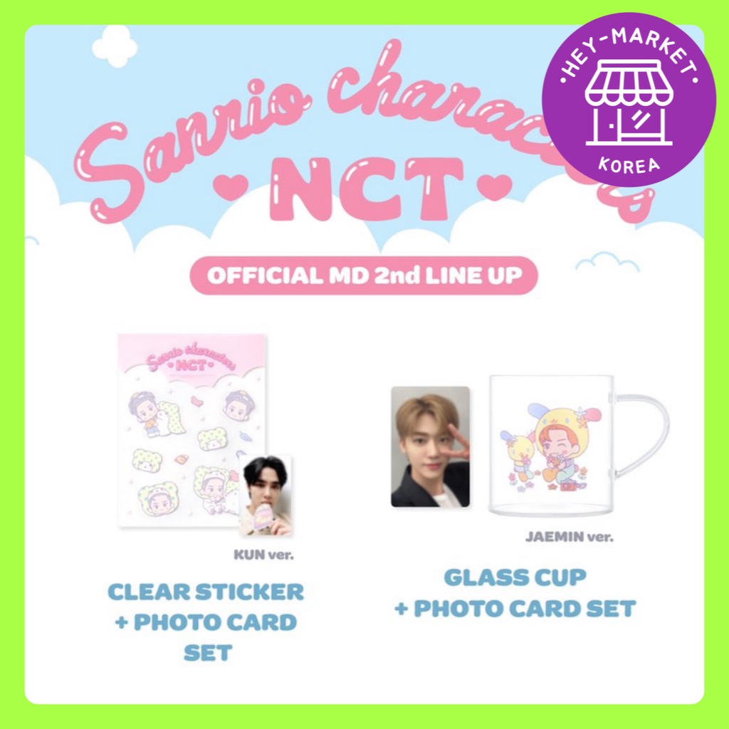 [NCT X Sanrio] 11st Official MD 2nd-2 สติกเกอร์ใส + ชุดการ์ดภาพ /NCT127 / NCT dream / Way V / poca