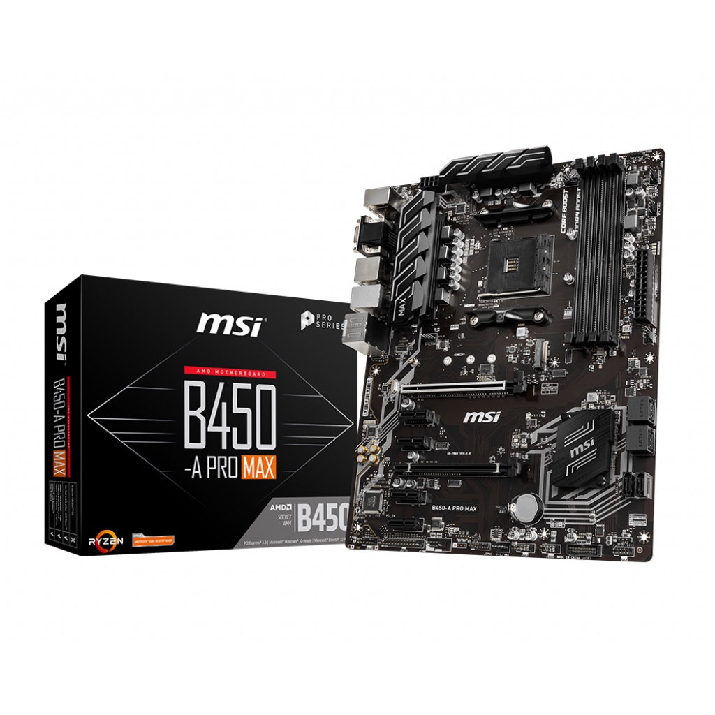 MAINBOARD (เมนบอร์ด) AM4 MSI B450-A PRO MAX