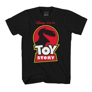 เสื้อยืดพิมพ์ลาย Pixar Toy Story Juric Rex ของขวัญคริสมาสต์สีดําSize S-5XL