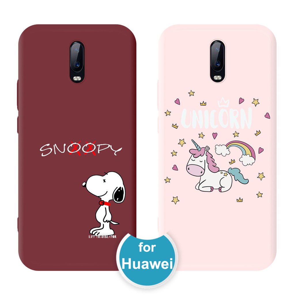 Snoopy Huawei Y5P P40 Pro Plus กรณี Y6P Y7P Cover Y8P Mate 10 20 30 Lite P20 30 Lite Y9 Prime 2019 Nova 2i 3i 3e 4e 4 5 5i 5T 6 7 SE 7i Pro TPU Phone Case