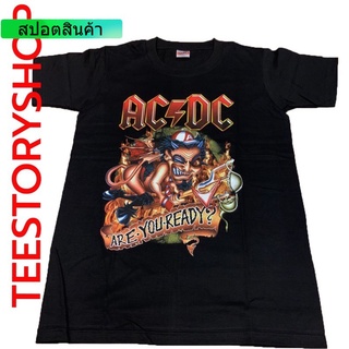 เสื้อยืดแฟชั่น เสื้อวงดนตรี ACDC เสื้อยืดคอกลมแขนสั้น ผ้านิ่มใส่สบาย การันตีS-5XL