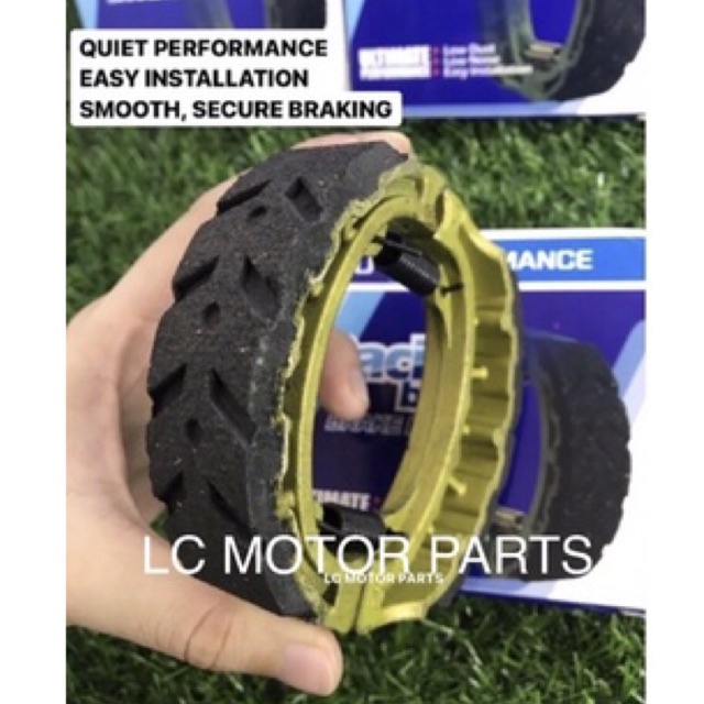 Racing BEE BRAKE SHOE EX5/DREAM/GBO/C70/WAVE100/WAVE125 LINING เบรคเบรค HONDA WAVE