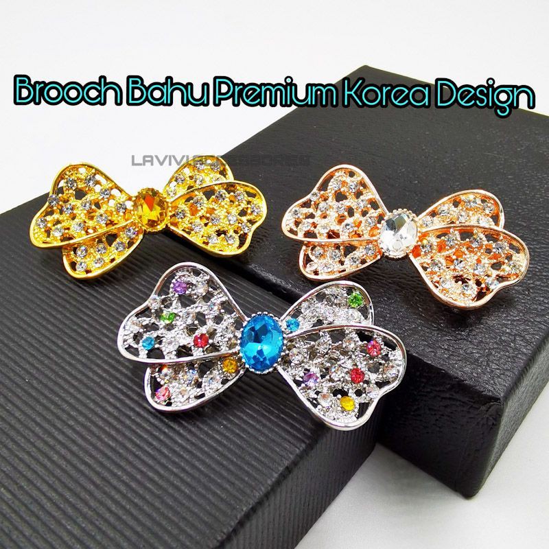 เข็มกลัดไหล่มุสลิมเกาหลีพรีเมี่ยม 1 ชิ้น - B2697