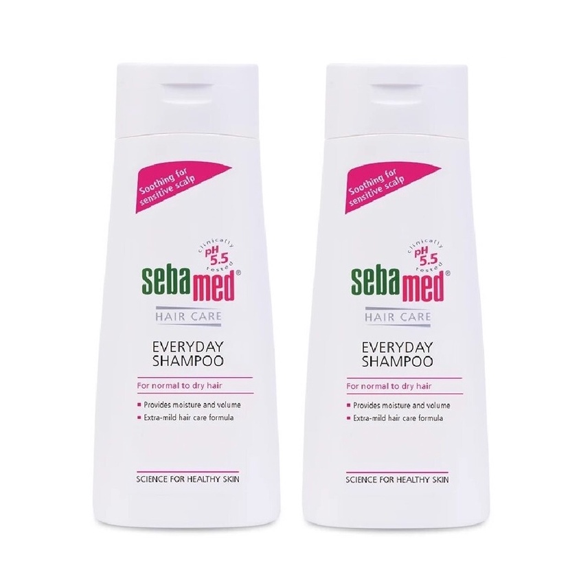 1 แถม 1 Sebamed Everyday Shampoo ซีบาเมด แชมพู สูตรอ่อนละมุน แพ็คคู่ ขนาด 200 ml ราคาพิเศษ (16486)