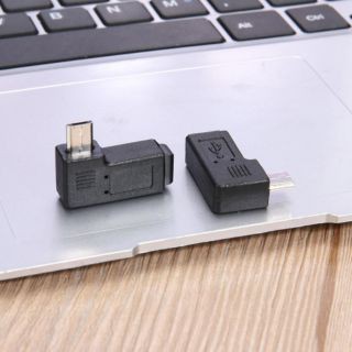 ตัวแปลง Micro USB ตัวผู้ เป็น Mini USB ตัวเมีย 90 องศา