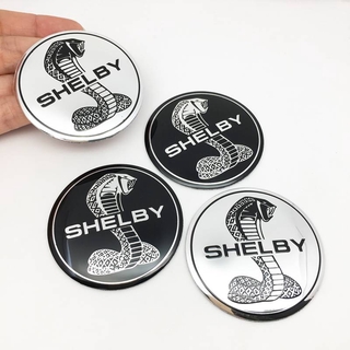 4pcs 3D 56 มม.อลูมิเนียม Cobra งูสัญลักษณ์รถล้อ Center Hub C…