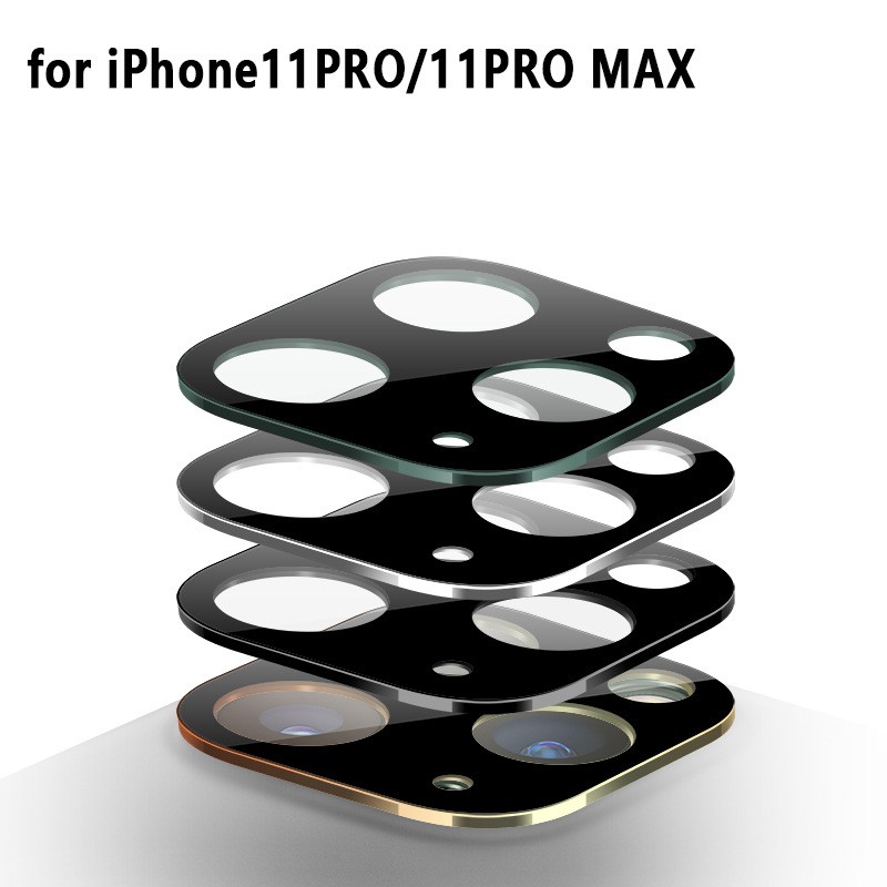 ฟิล์มกระจกเลนส์กล้องขอบไทเทเนียม iphone 11 6.1 นิ้ว