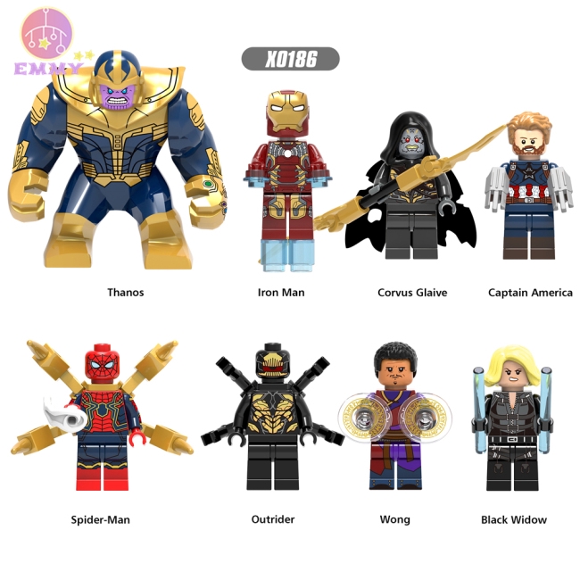 ฟกเกอร Super Hero Thanos Infinity War Iron Man สดำ - infinity war roblox piano