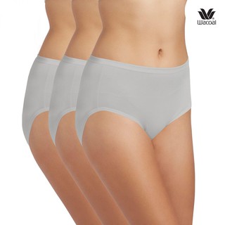 Wacoal Panty กางเกงใน ทรงเต็มตัว ขอบเรียบ สีเทา (GY) (3 ตัว) กางเกงในผู้หญิง ผู้หญิง วาโก้ เต็มตัว รุ่น WU4M01 WU4C34