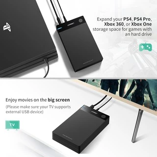 UGREEN กล่องใส่ฮาร์ดดิส External Hard Drive Enclosure 3.5 USB 3.0 to SATA Hard Disk Case รุ่น 50423 f ขนาด 2.5/3.5 นิ้ว