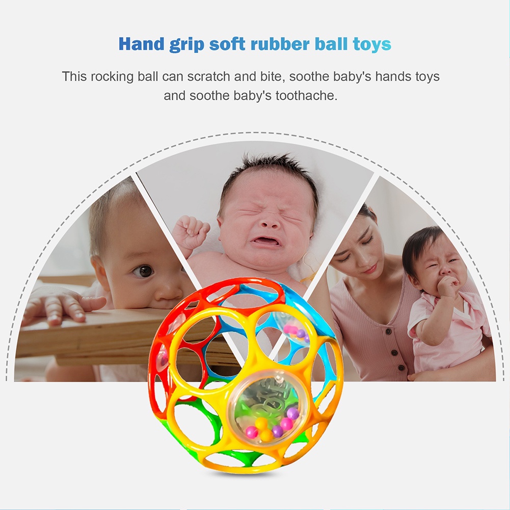 Baby Grasping Ball Oball Grabber Ball for Baby Sensory Toy Flexible and ...