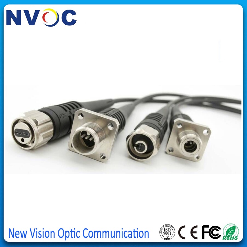 4Cores,4C ODC Round Type (Male) to LC SC ST FC/UPC 0.5M Fiber Optic Patch Cord Jumper,4F 50CM Armore