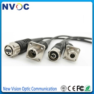 4Cores,4C ODC Round Type (Male) to LC SC ST FC/UPC 0.5M Fiber Optic Patch Cord Jumper,4F 50CM Armored Cable Connector