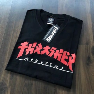 เสื้อยืด พิมพ์ลายนิตยสาร THRASHER ของแท้