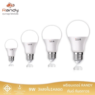 【พร้อมส่ง】หลอดไฟแอลอีดี Randy LED Bulb E27 5W 9W 15W 18W 24W ของแท้100%